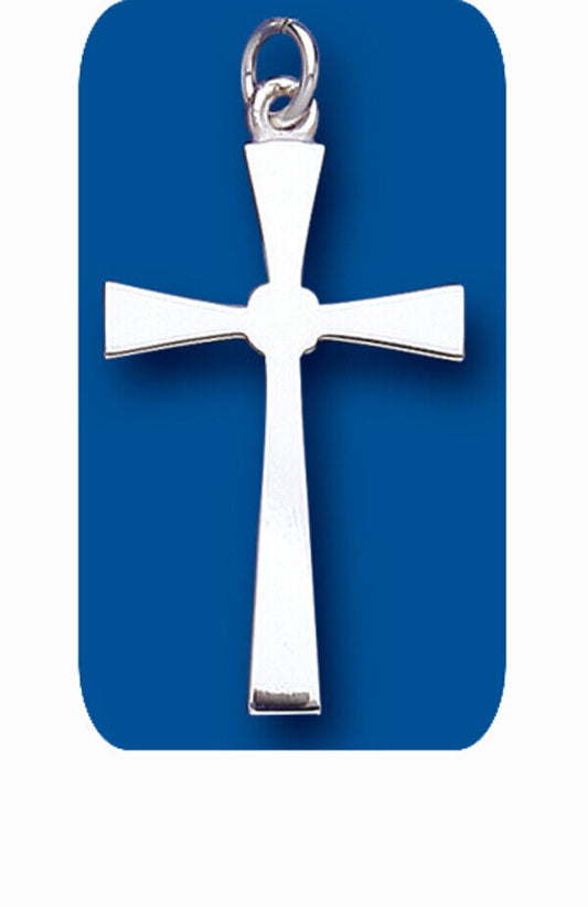 Sterling Silver Cross Pendant 925 hallmark 28 x 19mm