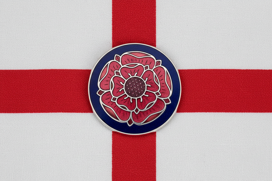 Tudor Rose Brooch Silver Plated Brand New Gift Packaging