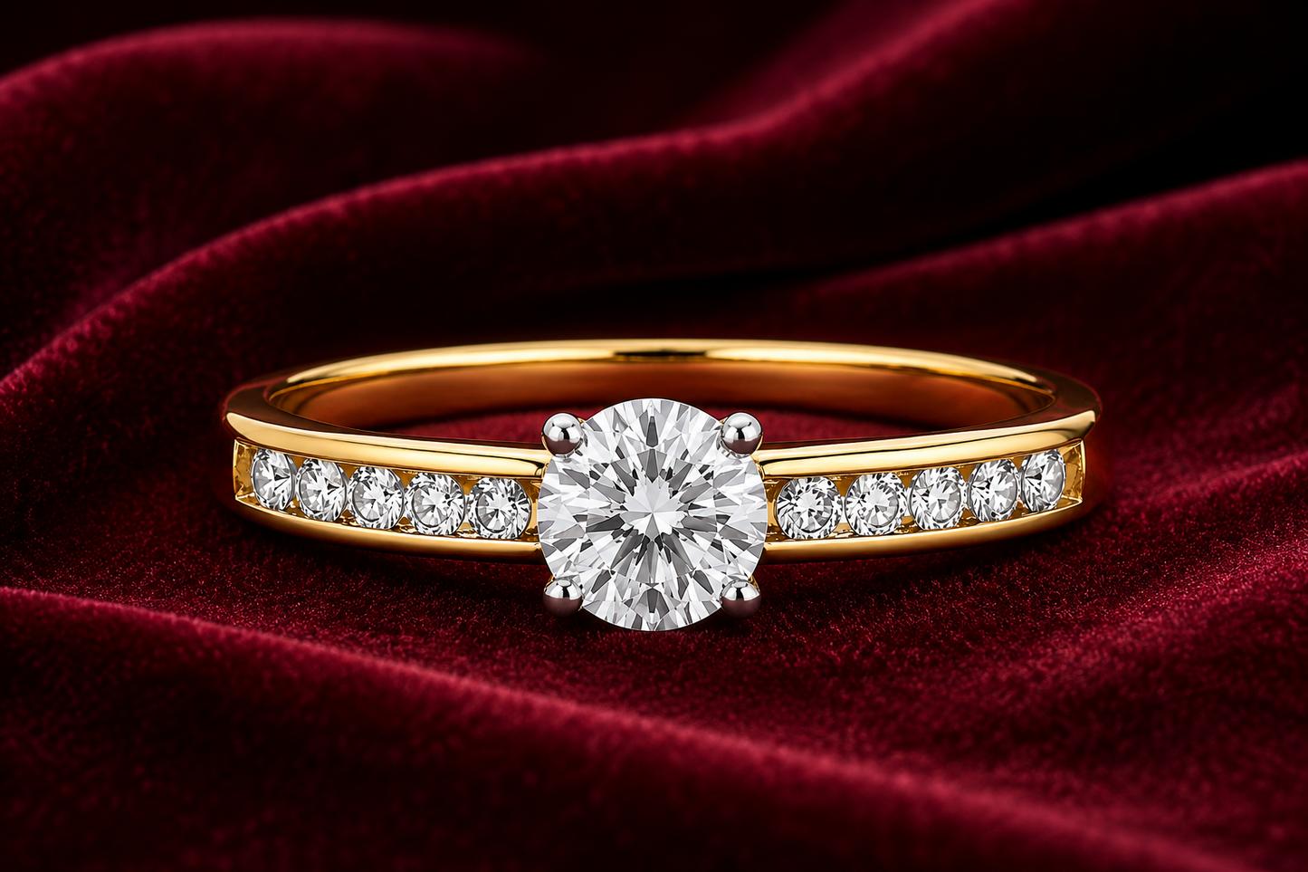 18ct Gold Solitaire Engagement Ring Solid Sterling Silver 925 6mm Stone Size J-V