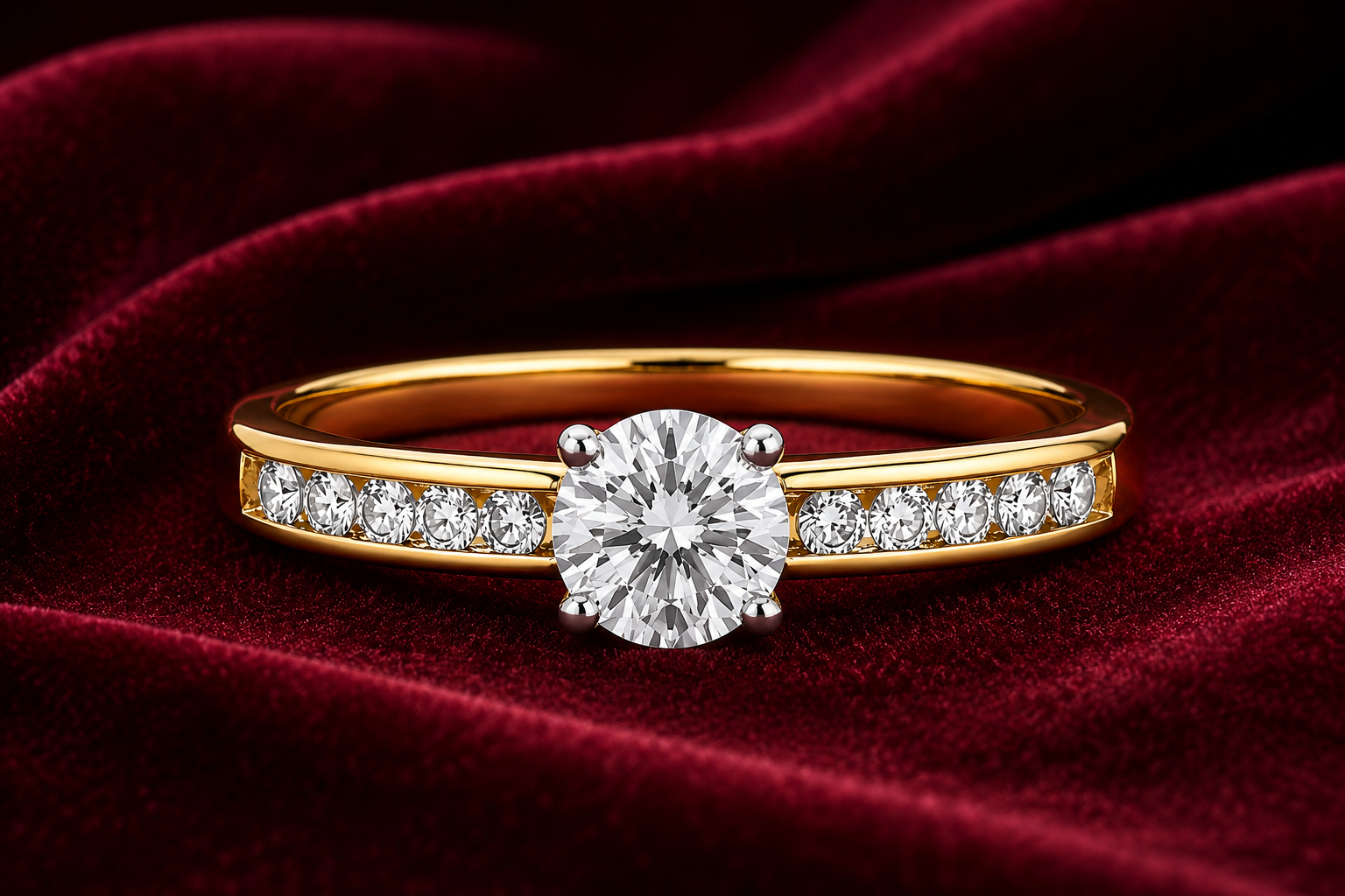 18ct Gold Solitaire Engagement Ring Solid Sterling Silver 925 6mm Stone Size J-V