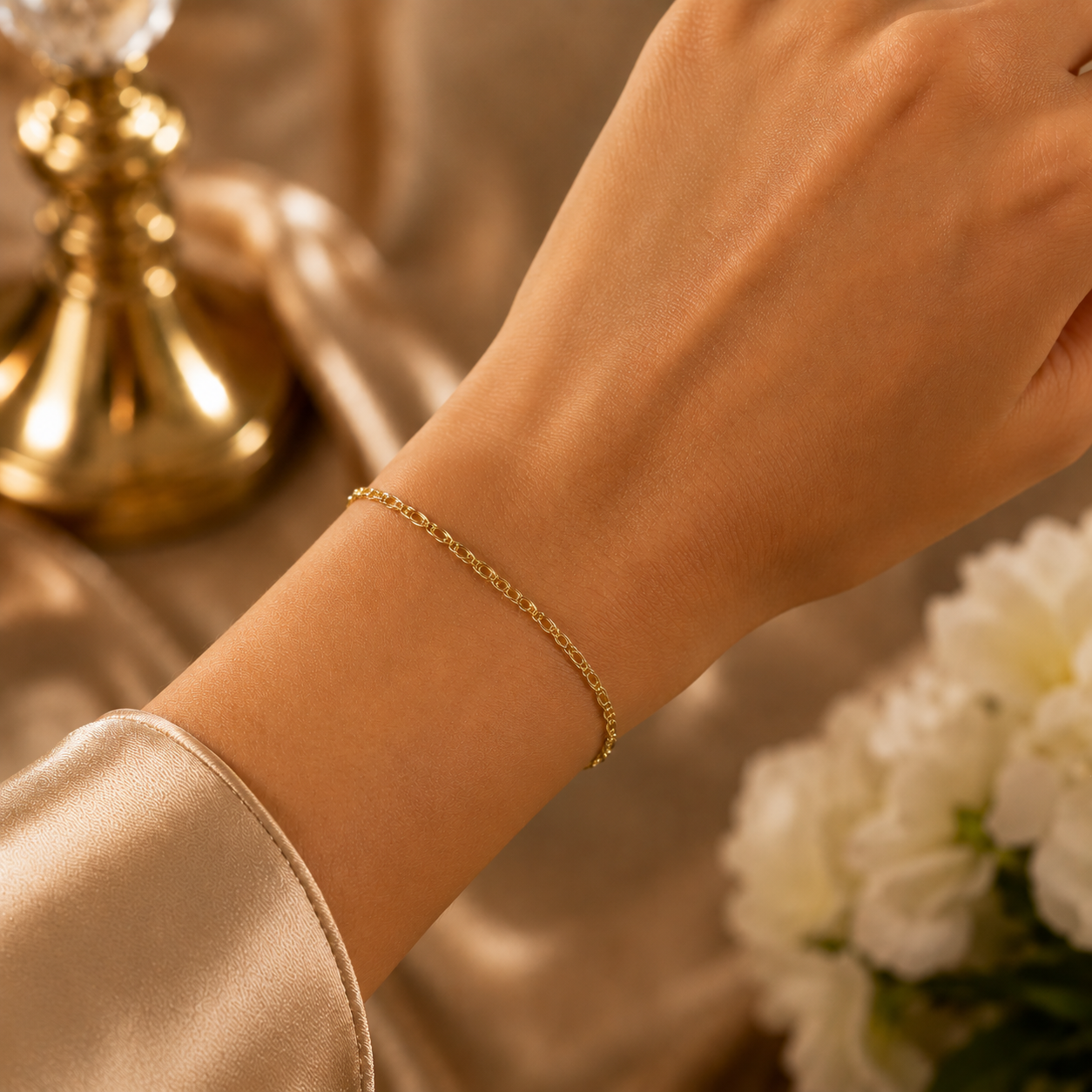 Gold Mariner Link Bracelet 9ct Yellow Gold 375 Hallmark 19cm