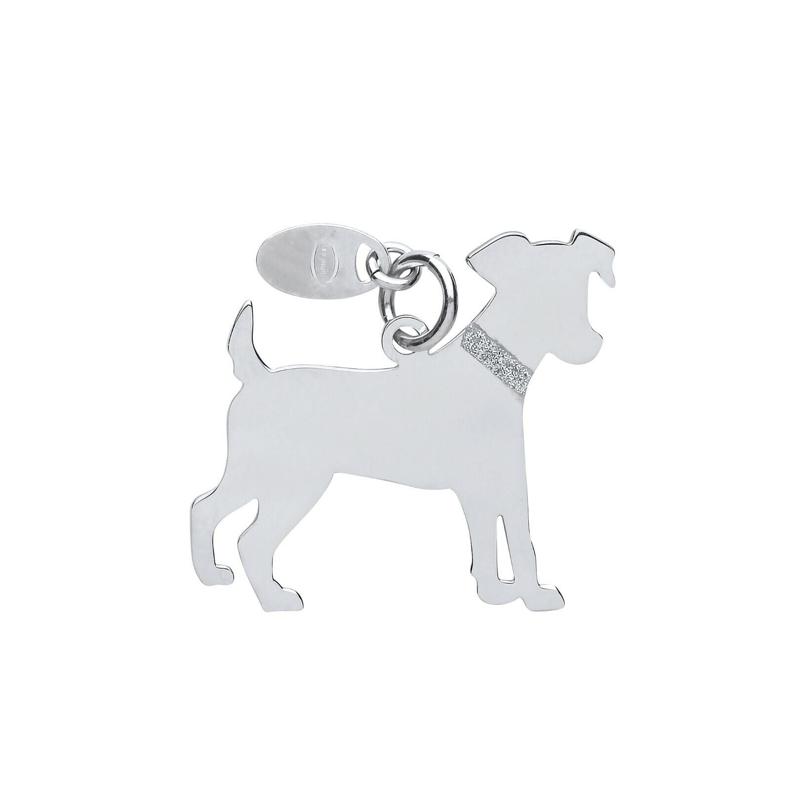 Jack Russell Dog Pendant Solid Silver 925 Hallmark Pet Jewellery 14-24" Chain