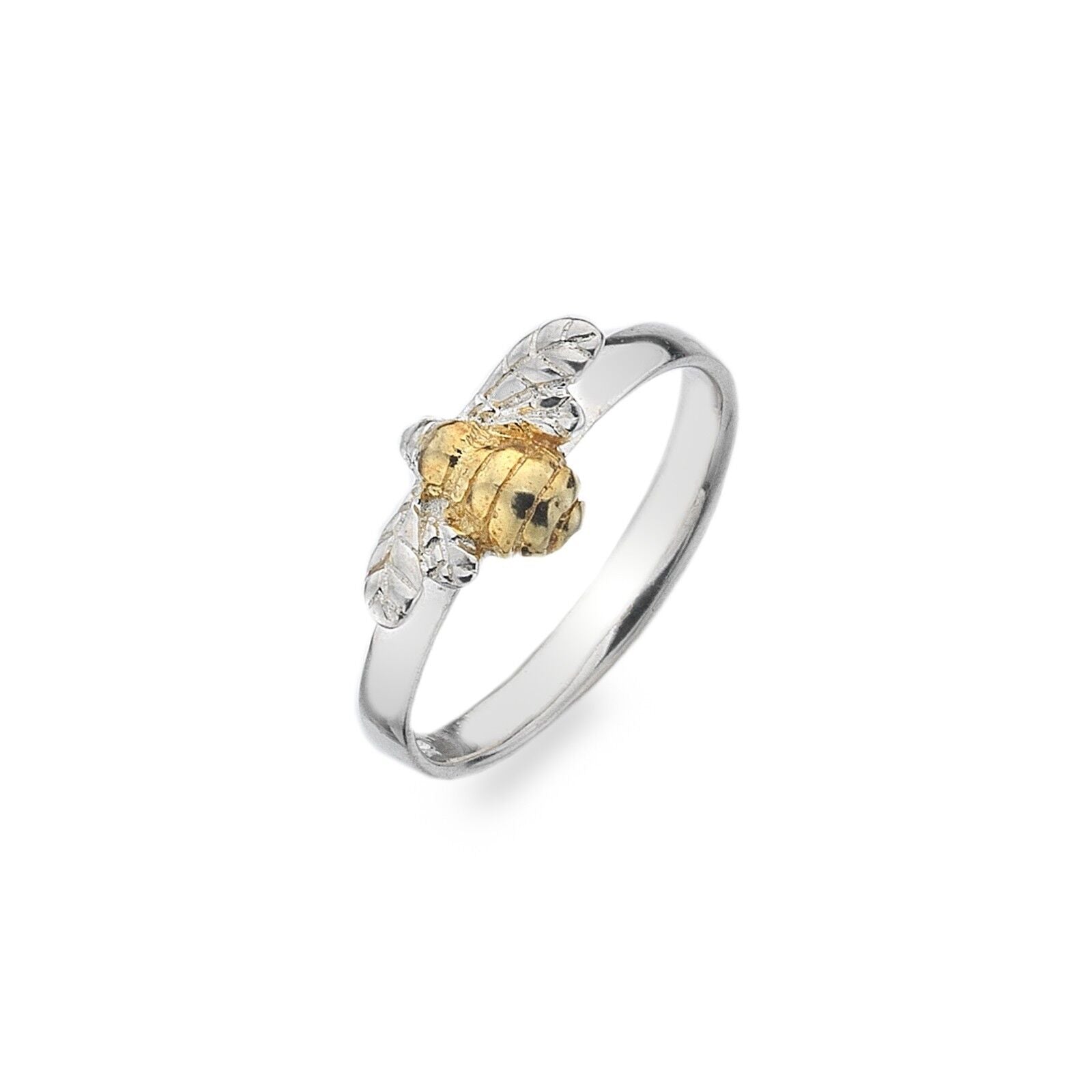 Bumble Bee Ring Solid Sterling Silver 925 Stamped Size J - S Brand New Gift