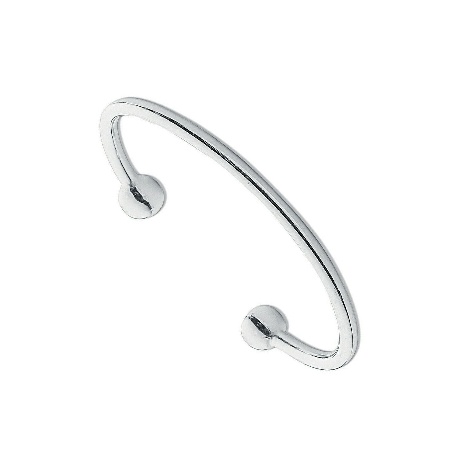 Silver Baby Torque Bangle 925 Hallmark Boys and Girls Christening British Made