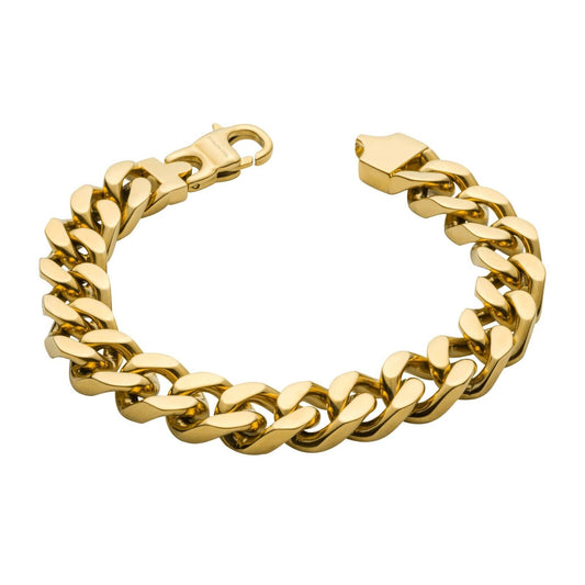 Fred Bennett Heavyweight Curb Chain Bracelet 22cm B5444