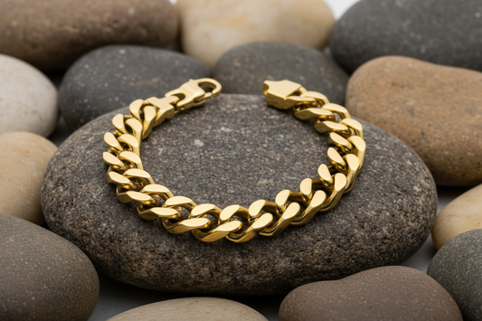 Fred Bennett Heavyweight Curb Chain Bracelet 22cm B5444