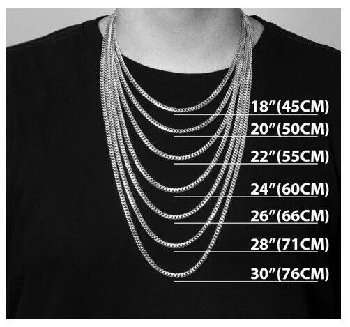 9ct Yellow Gold Curb Chain 20" Mens Gents 3mm Wide Hallmark British 5.7 Grams