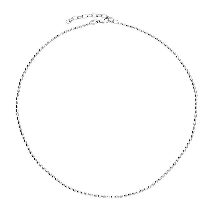 Seed Chain Necklace Adjustable Chain 925 Sterling Silver 925 hallmark