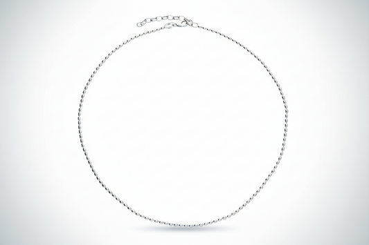 Seed Chain Necklace Adjustable Chain 925 Sterling Silver 925 hallmark