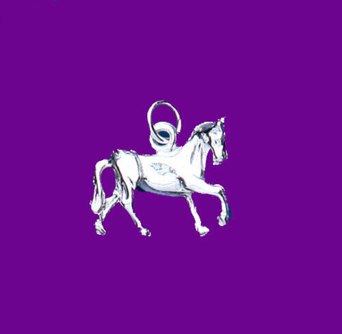 Beautiful Horse Pendant Sterling Silver 925 Hallmark 14-24" Chain
