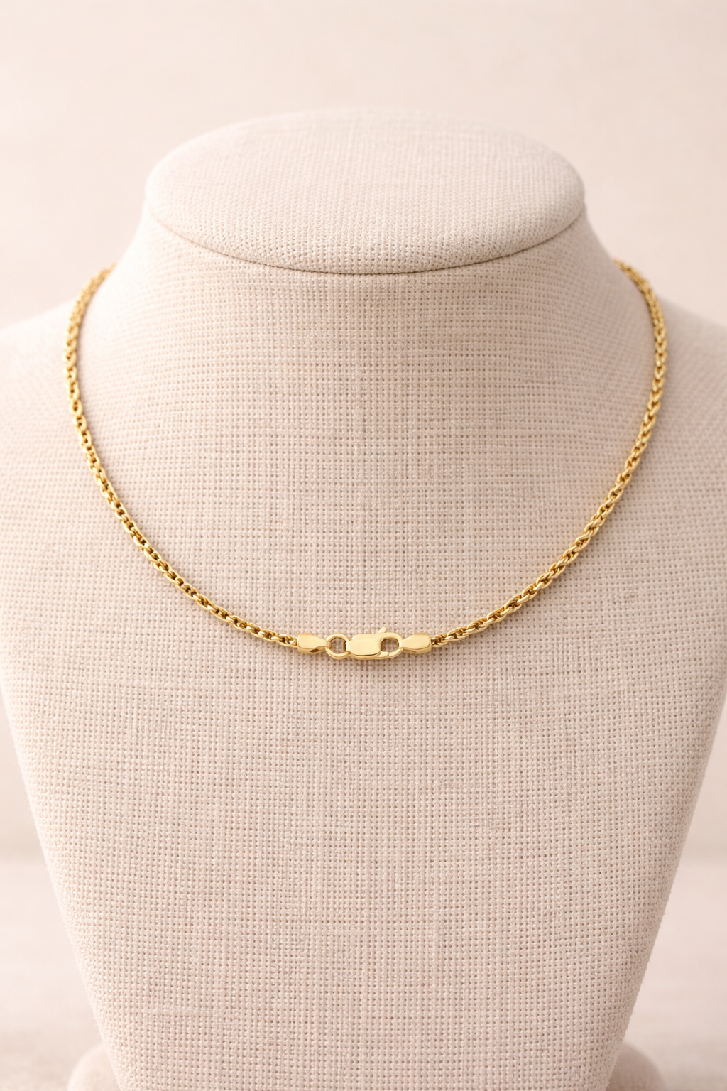 18ct Gold Rope Chain 2mm Diamond Cut on Solid Silver 925 Hallmark 22" 56cm