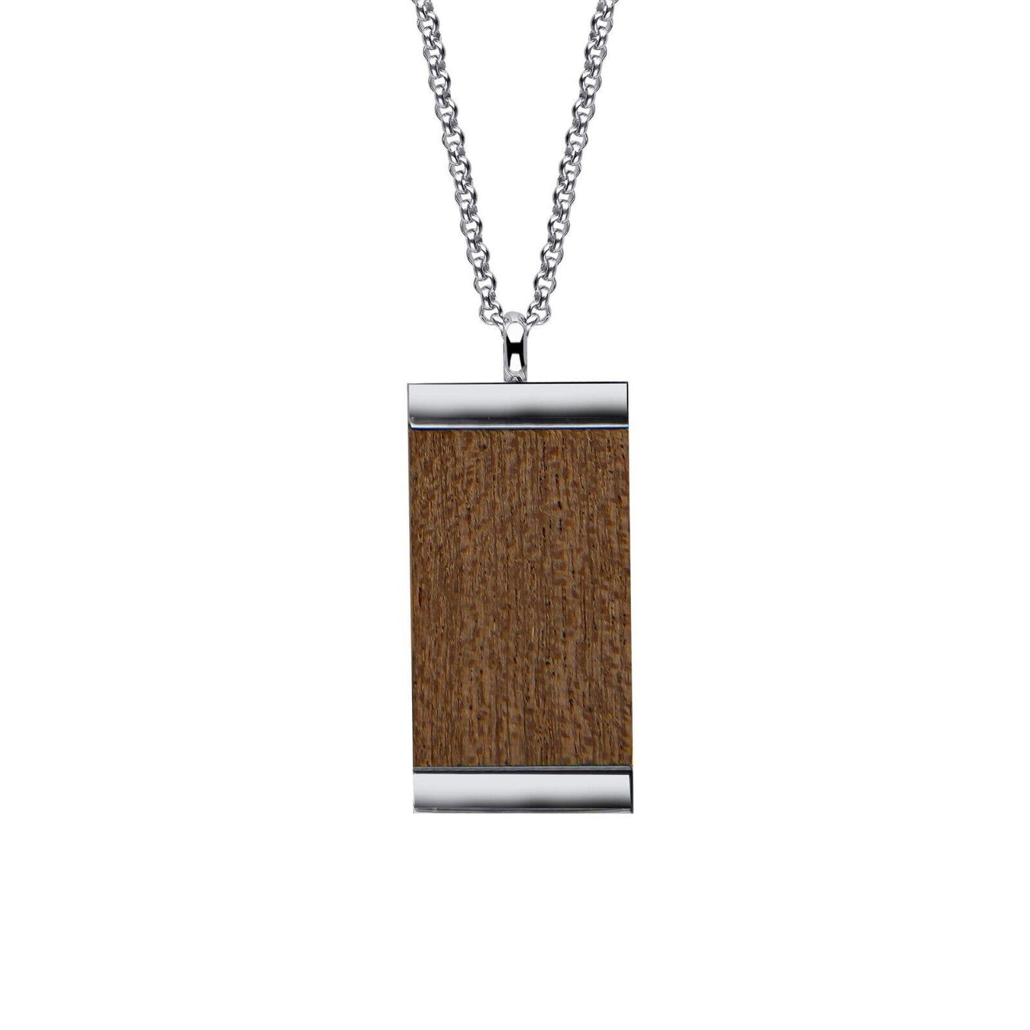 Fred Bennett Wood Dog Tag Necklace 48-53cm N4583 Free Engraving
