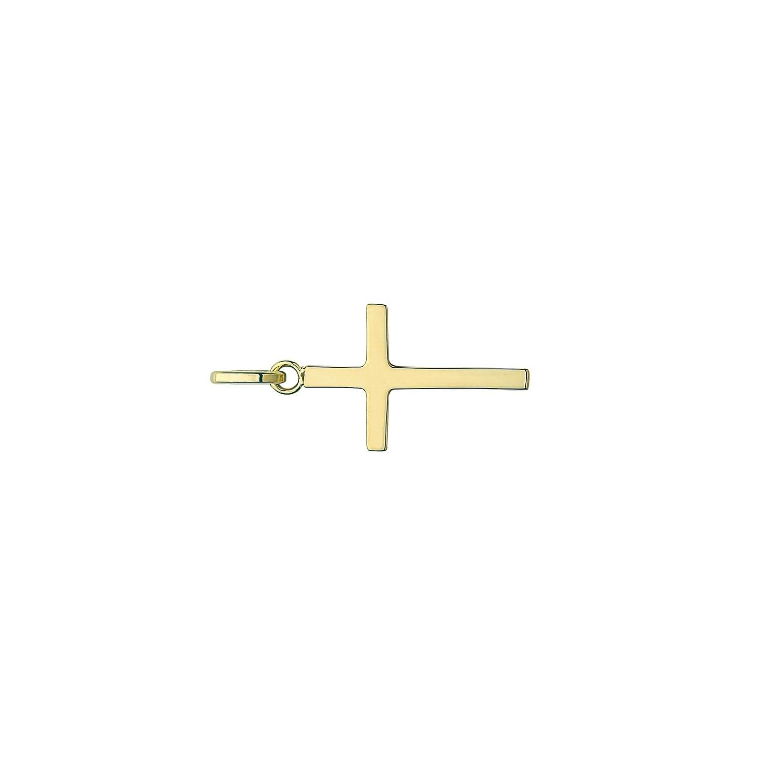 9ct Yellow Gold Cross Pendant 18 x 13mm Small Religious Christian Christening
