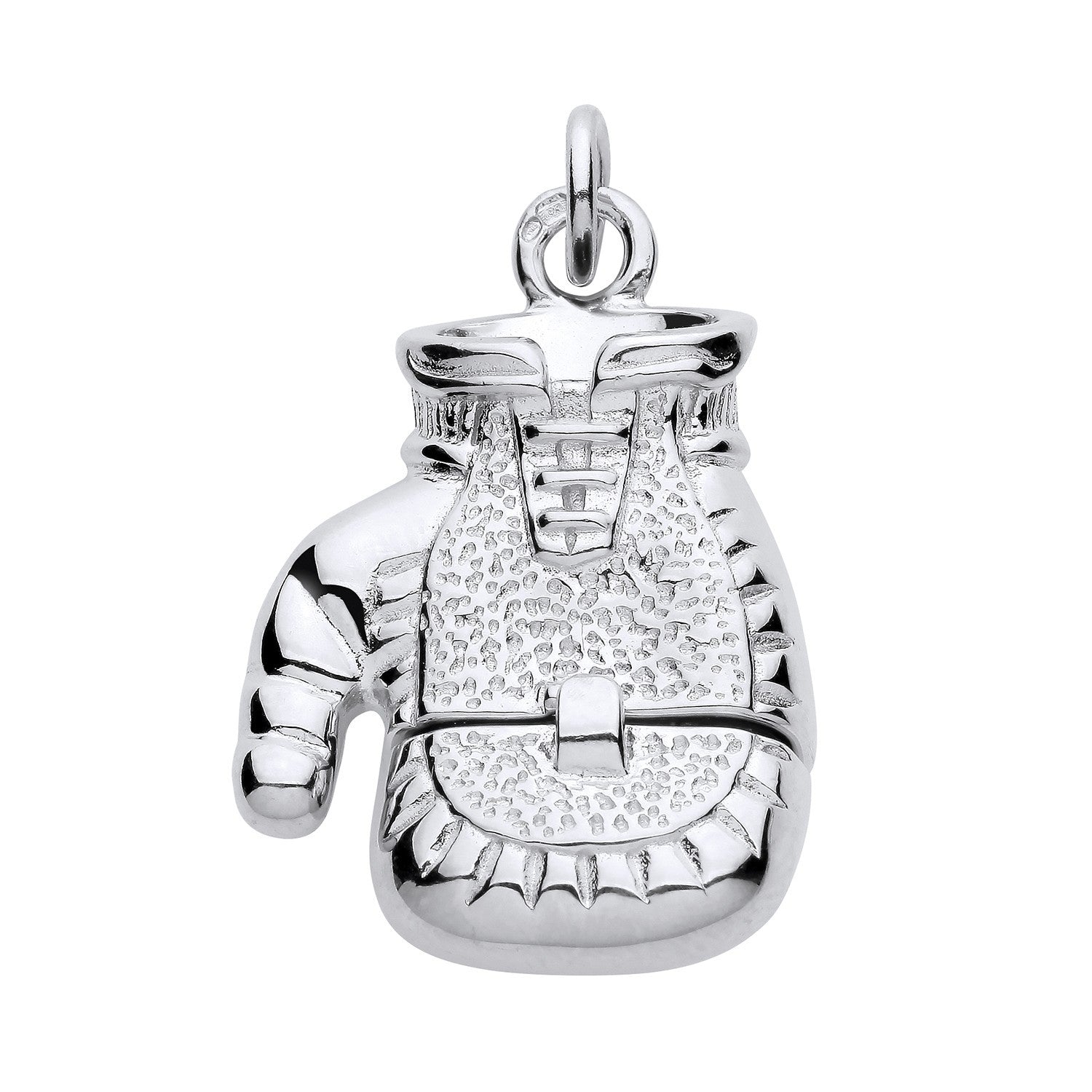Opening Boxing Glove Pendant Solid Sterling Silver Full British Hallmark