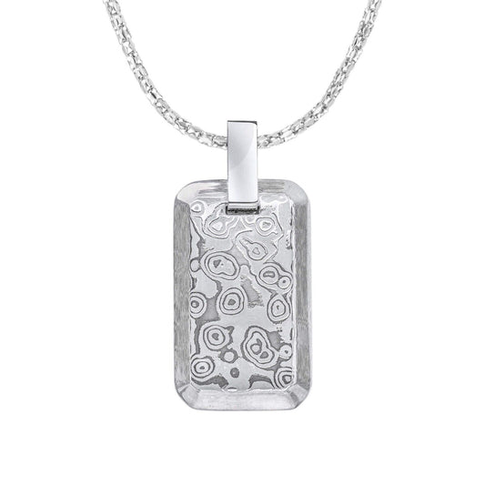 Fred Bennett Damascus Steel Rectangular Pendant 56cm P5381