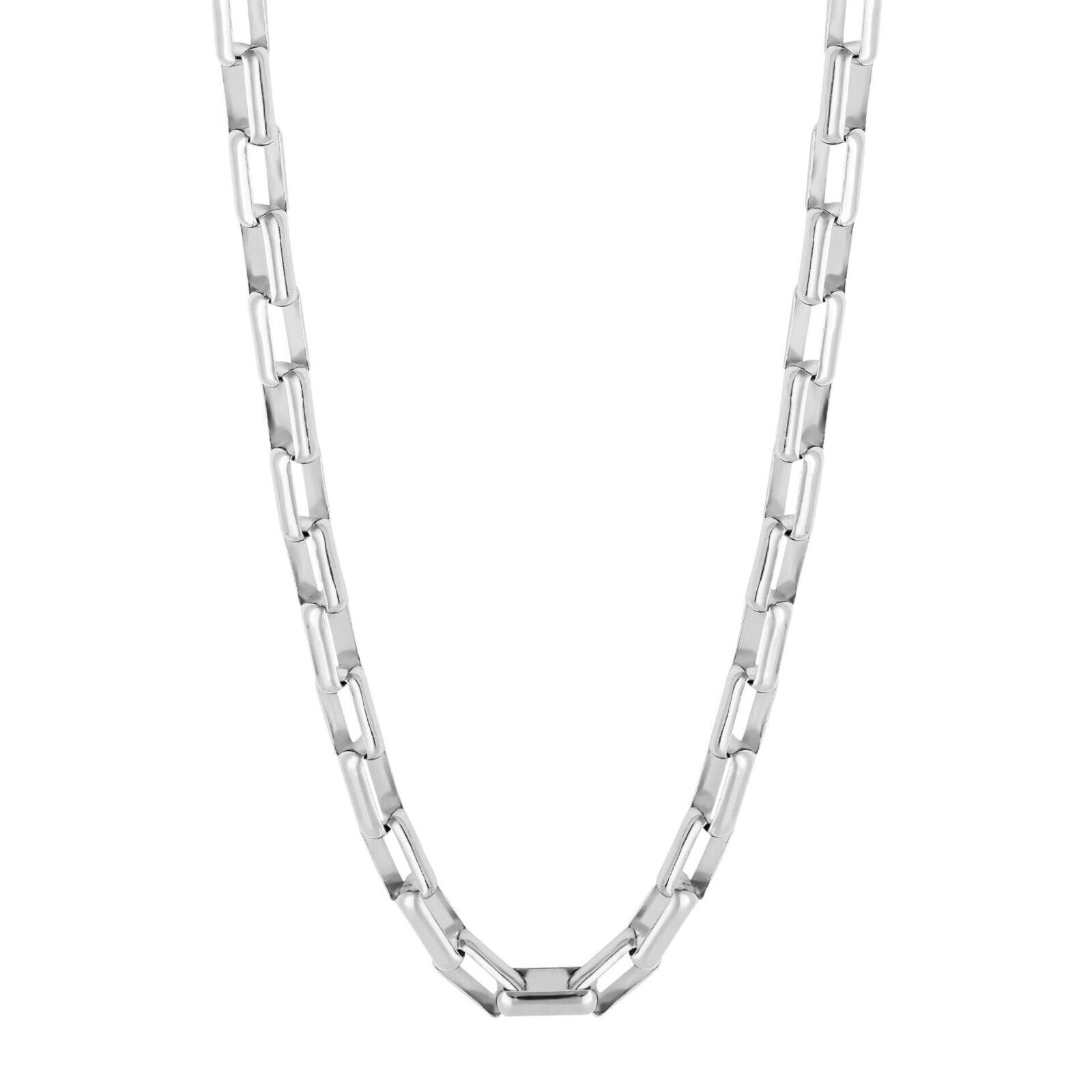 Fred Bennett Box Chain Necklace Solid Sterling Silver N4548 Heavy Weight