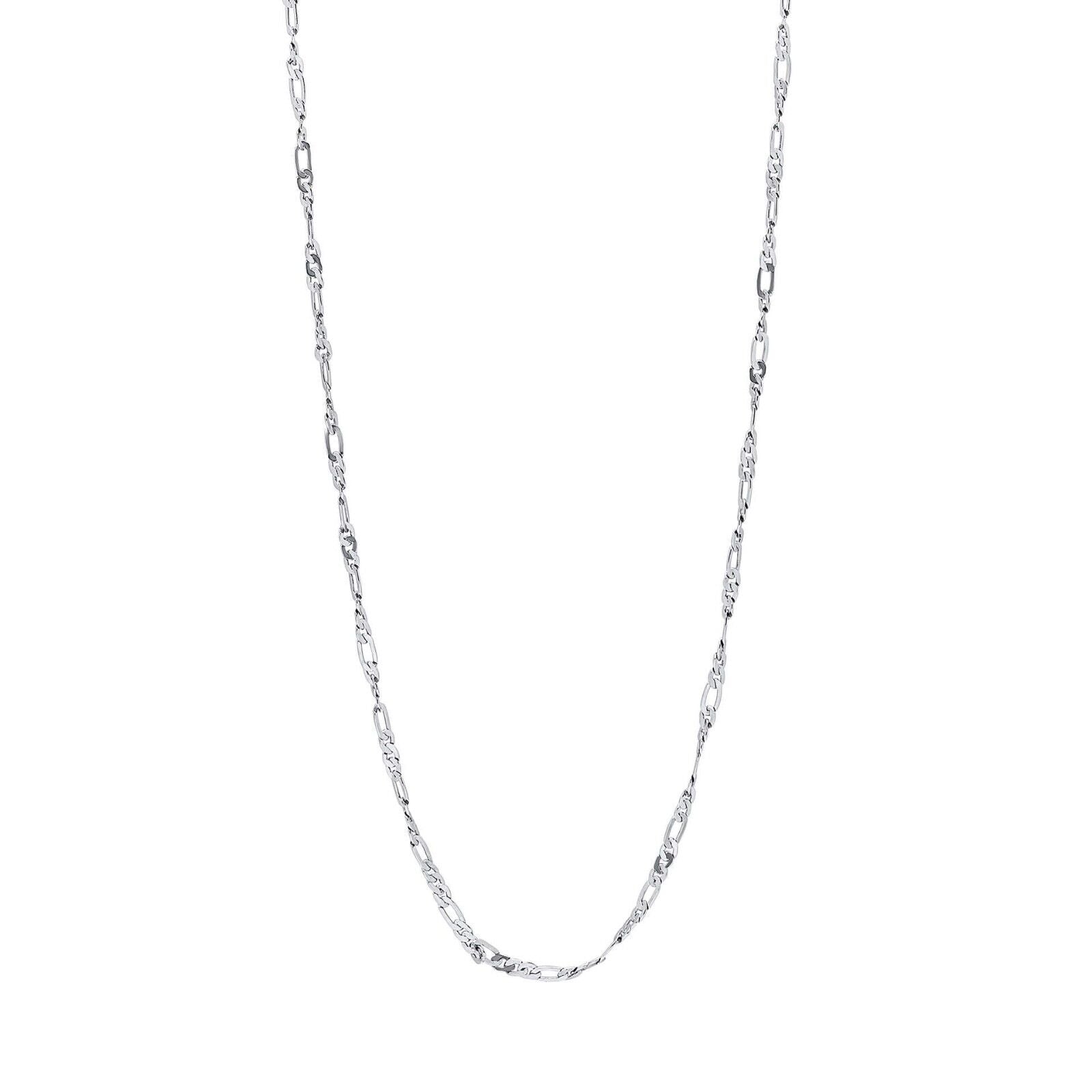 Fred Bennett Twisted Figaro Chain 61cm Solid Sterling Silver N4590