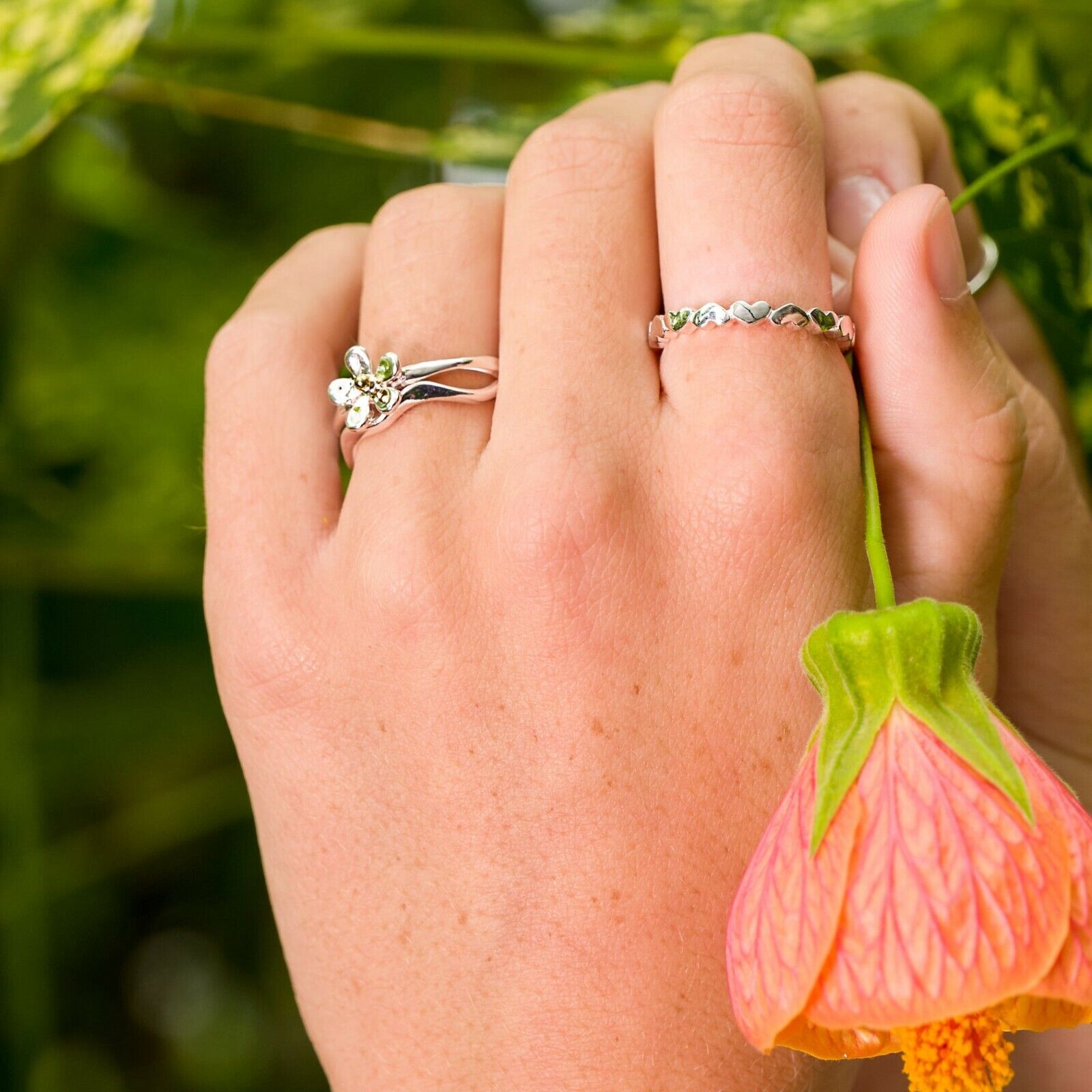 Sterling Silver Daisy Ring Sterling 925 Size K - S Brand New Gift