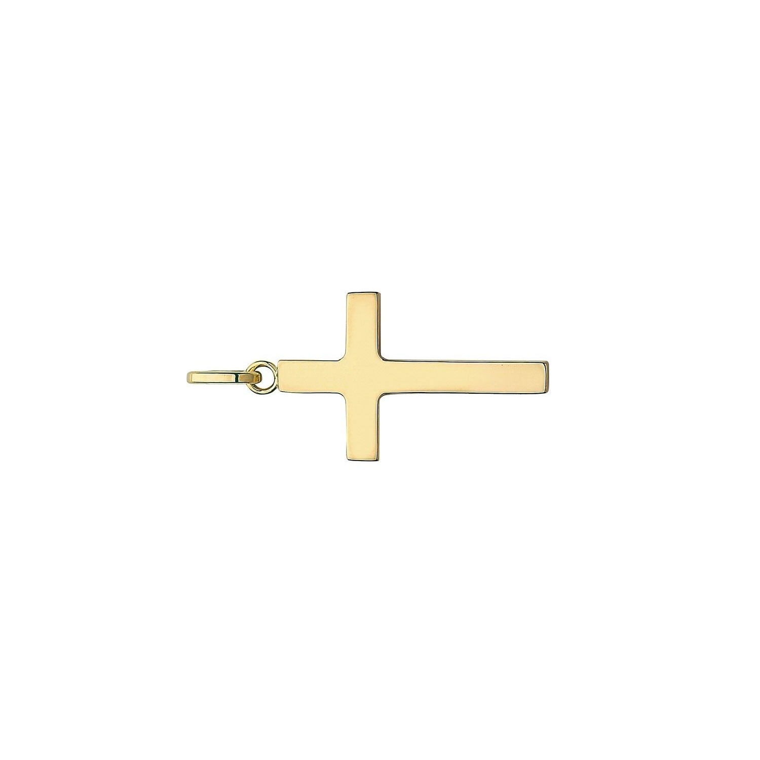 9ct Yellow Gold Cross Pendant 24 x 14mm Medium Religious Christian Christening