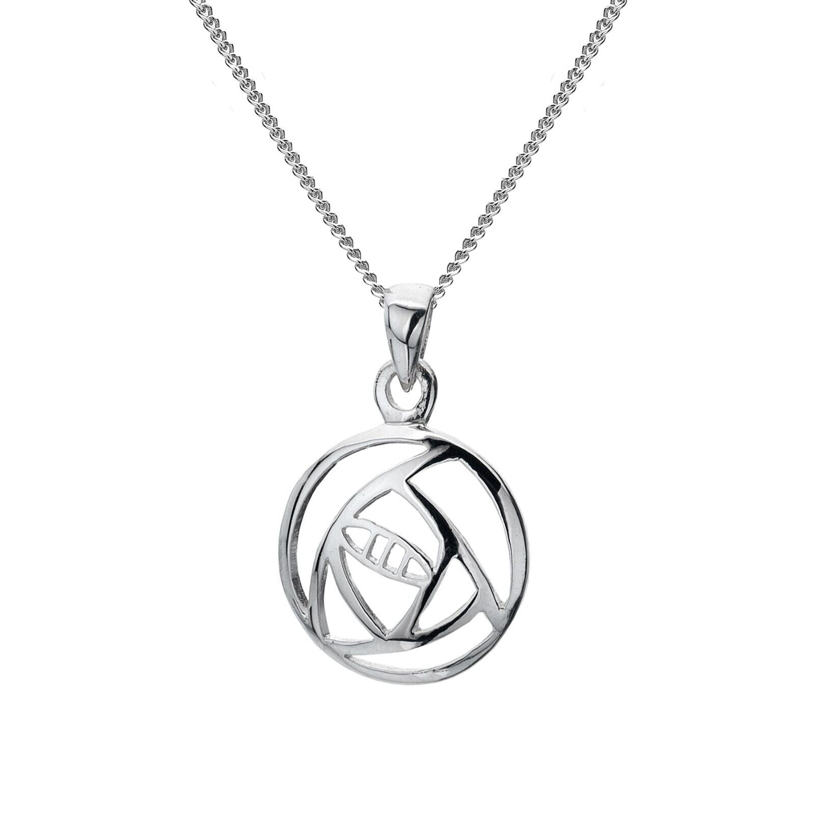 Mackintosh Classic Rose Pendant Sterling Silver 925 Hallmark All Chain Lengths