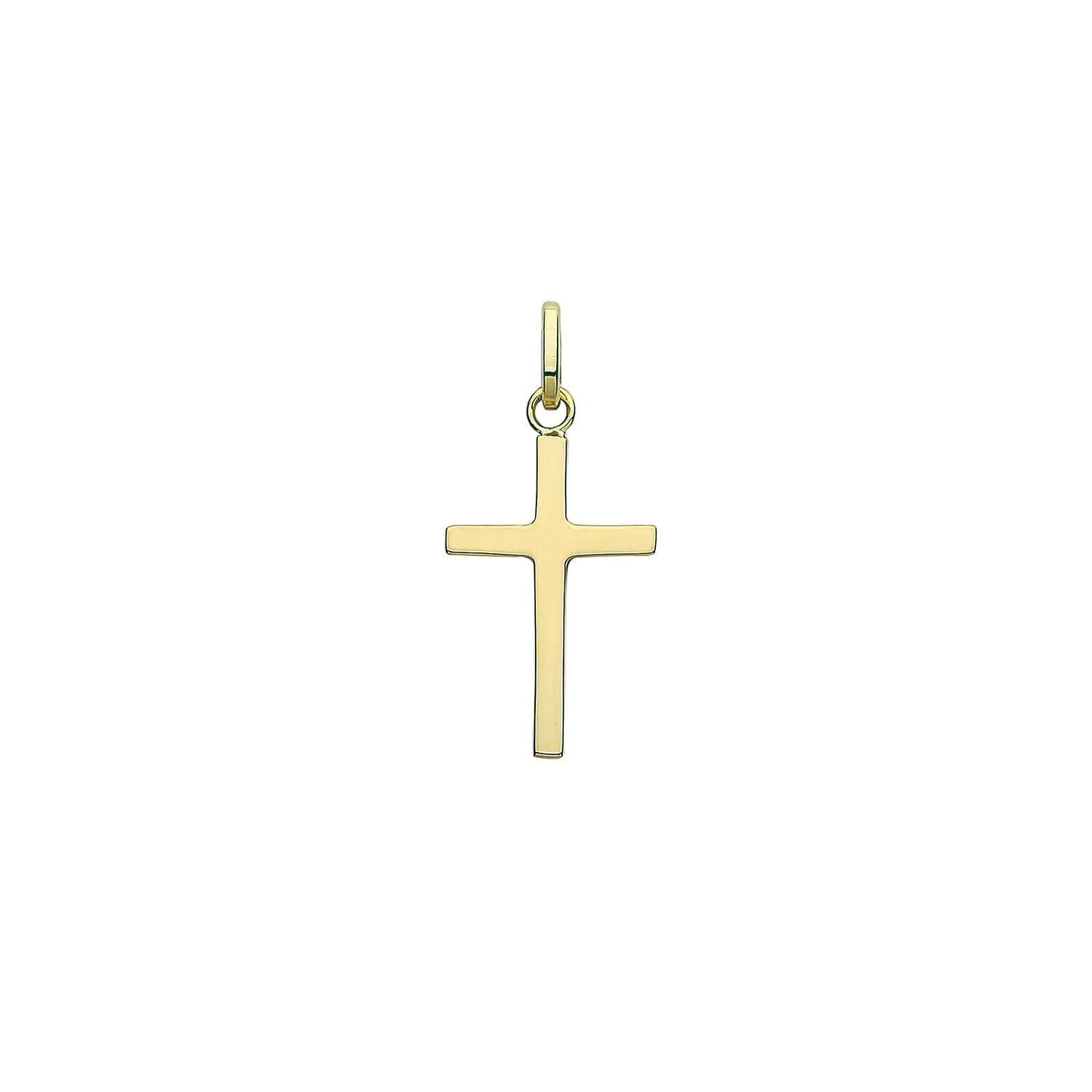 9ct Yellow Gold Cross Pendant 18 x 13mm Small Religious Christian Christening