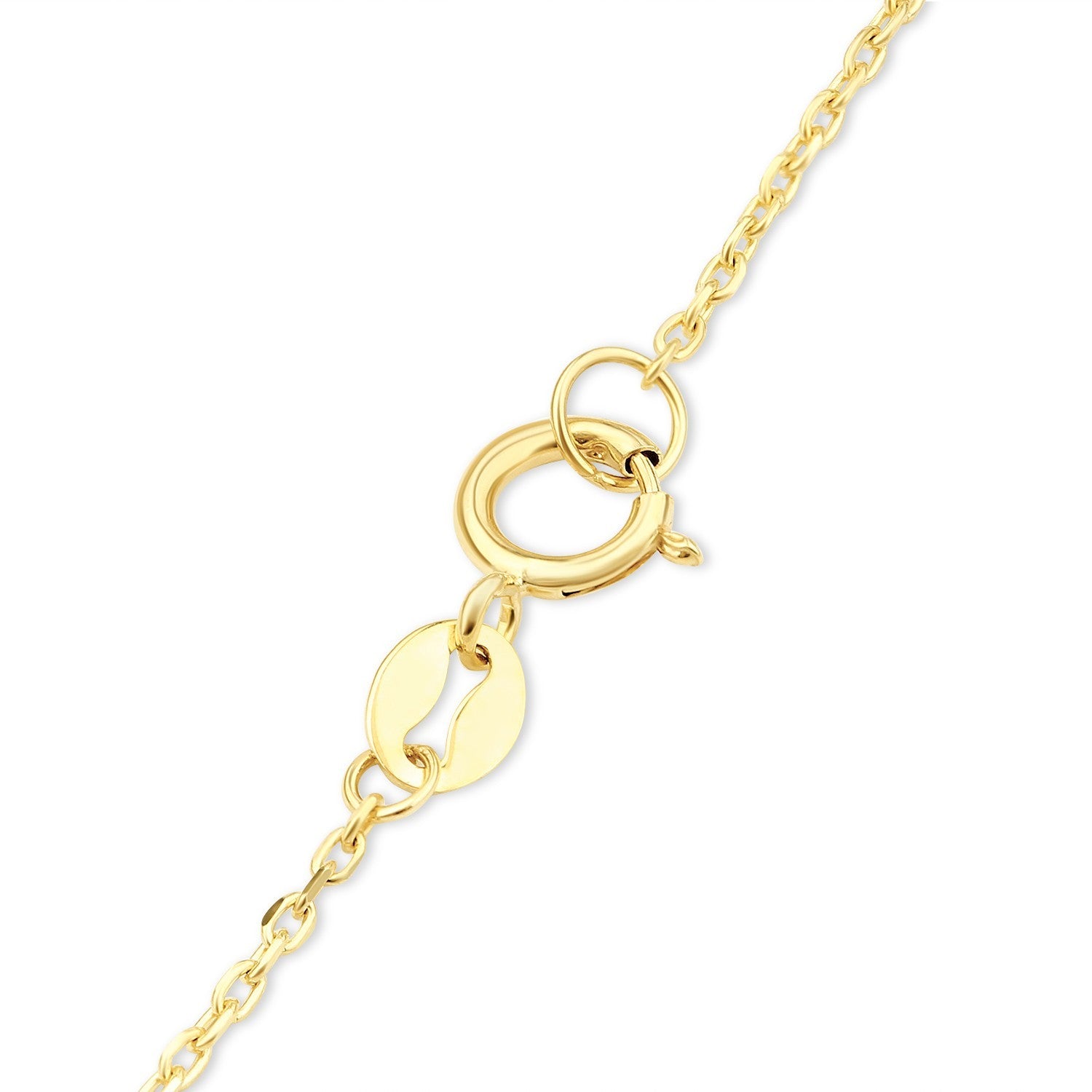 Two-Tone Open Heart Station Bracelet 9ct Gold 375 Hallmark 19cm
