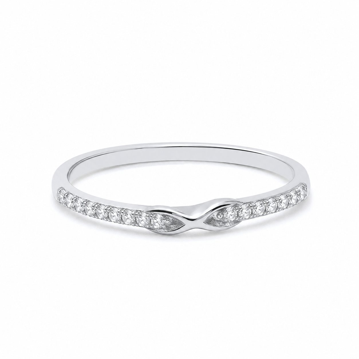 Sterling Silver Infinity Eternity Band Ring 3mm Wide 925 Hallmark