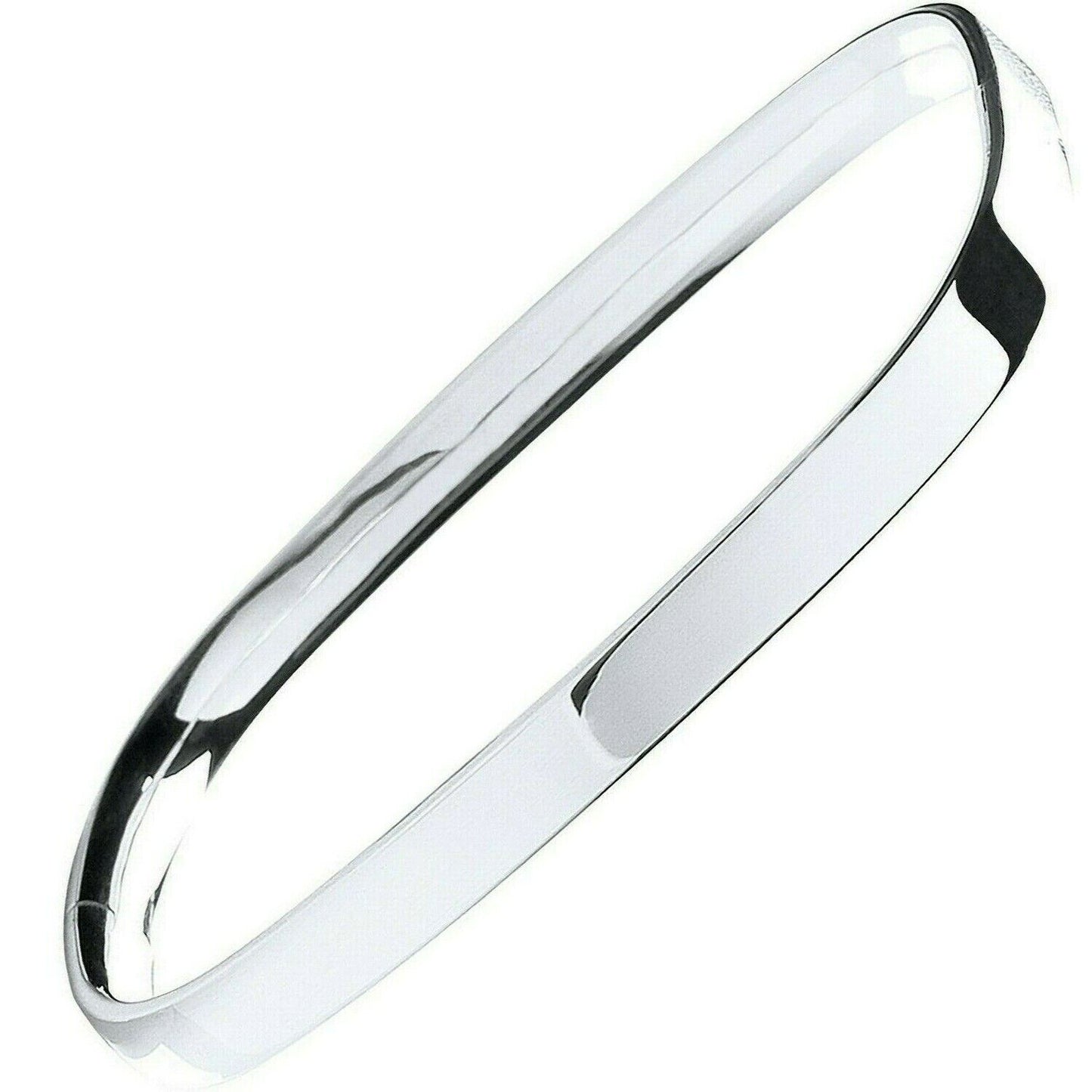 Solid Silver Bangle TV Shape British Made Full Hallmark Heavy Weight Gift Boxed