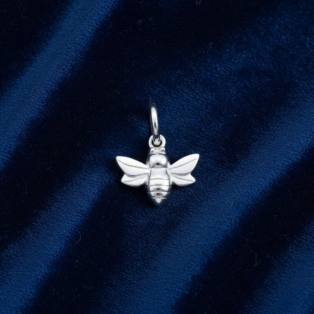 Bumble Bee Pendant Solid Sterling Silver 925 Hallmark 18" Chain
