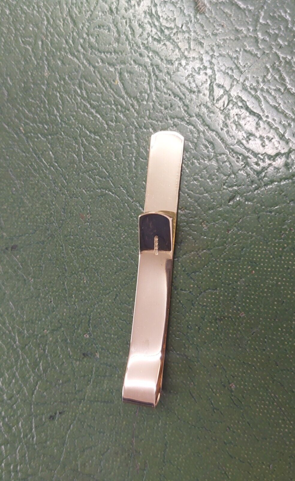 Gold Tie Slide Clip Solid Yellow Gold Heavyweight British Made Hallmarked