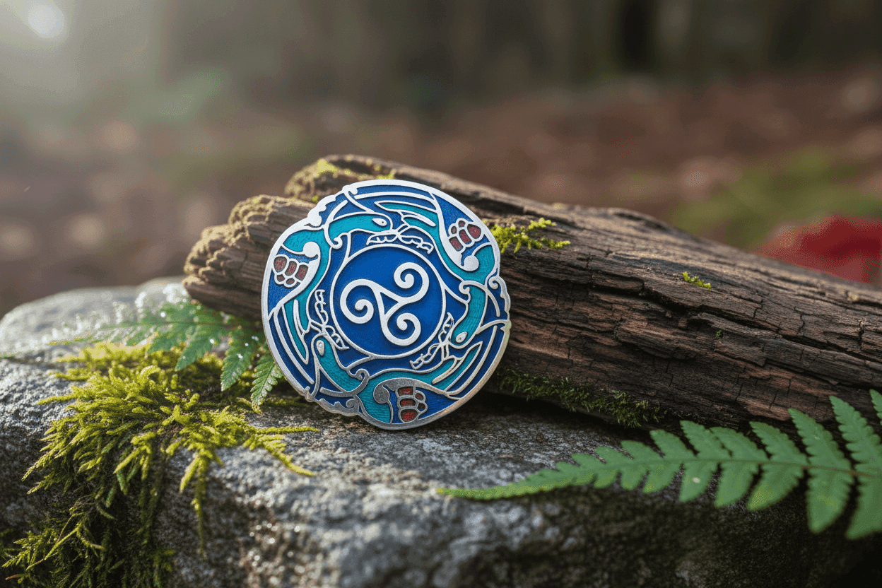 Celtic Birds Brooch Silver Plated Brand New Gift Packaging