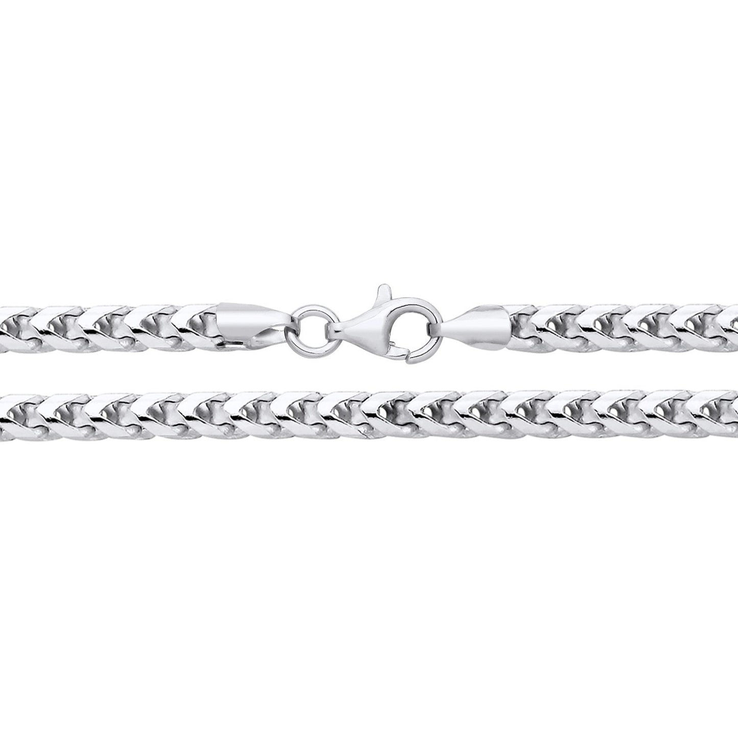 Sterling Silver Franco Chain 20"  3.8mm Wide British Made Hallmarked 33 grams