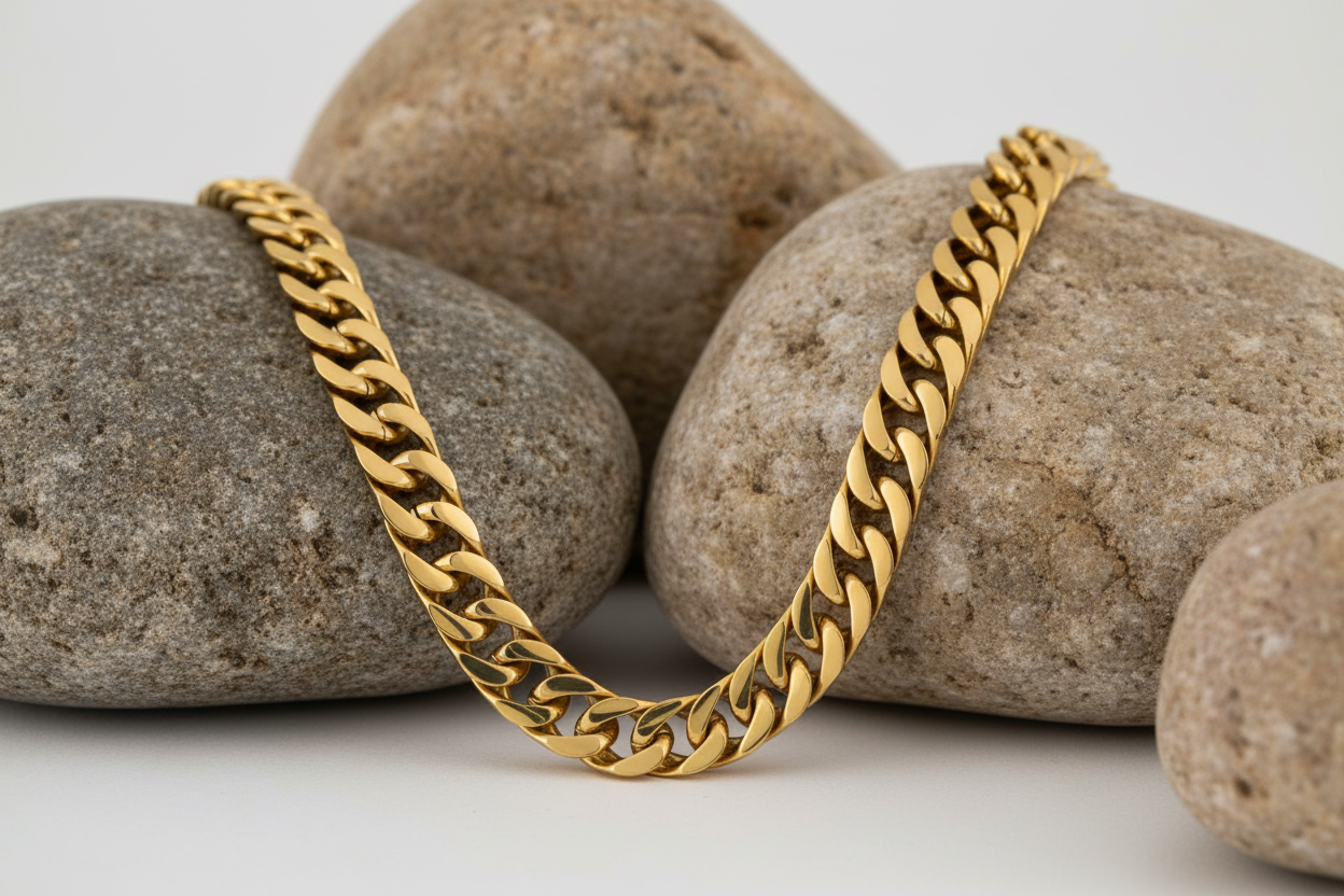 Fred Bennett Heavyweight Curb Chain Necklace 56cm N4563