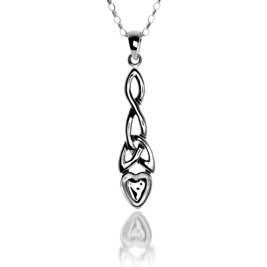 Welsh Lovespoon Trinity Pendant Sterling Silver 925 Hallmark All Chain Lengths