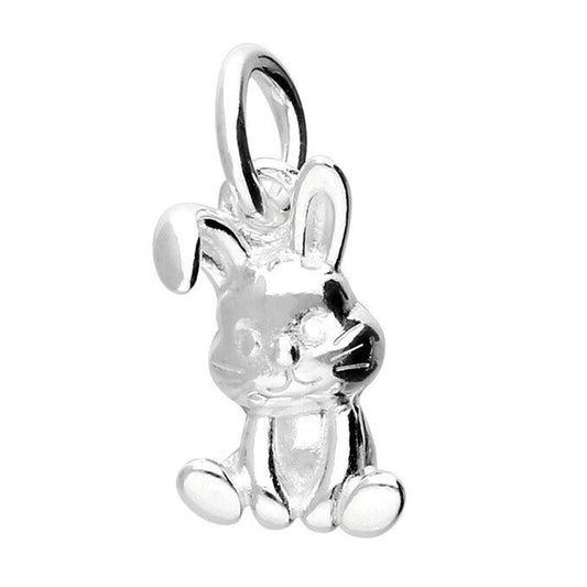 Small Cute Bunny Rabbit Pendant Pendant Solid 925 Sterling Silver