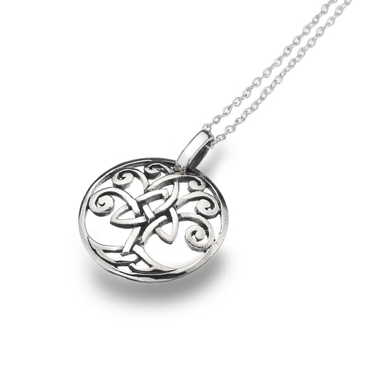 Tree of Life Pendant Celtic Necklace Sterling Silver 925 All Chain Lengths