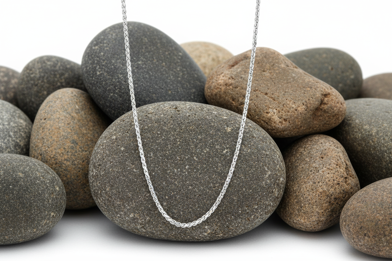 Fred Bennett Twisted Box Chain 56cm Solid Sterling Silver N4592