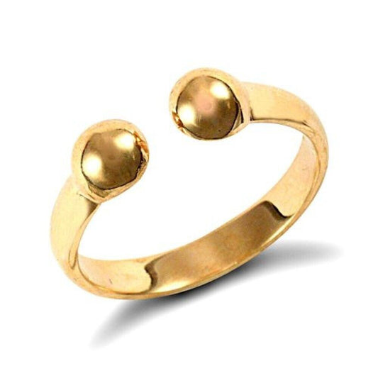 9ct Yellow Gold Ladies Torque Ring Fully Hallmarked