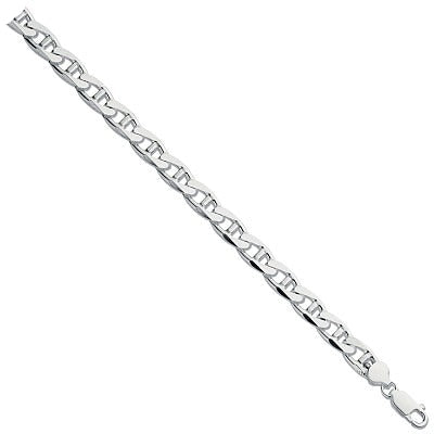 Sterling Silver Anchor Chain Bracelet Gents Mens Solid Hallmarked 25 grams