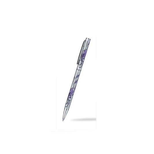 Ballpoint Pen Silver Plated Bird of Paradise Designer Black Ink Brand New Boxed