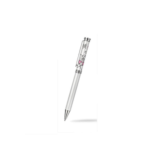 Butterfly Heart Ballpoint Pen Austrian Crystal Designer Luxurious Packaging Box
