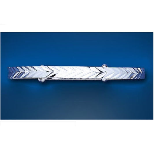 Solid Silver Child's Bangle Herringbone Expandable 3 - 7 Years
