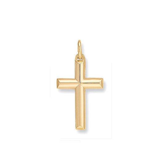 Elegant gold cross pendant necklace from J R Jewellery for a timeless accessory