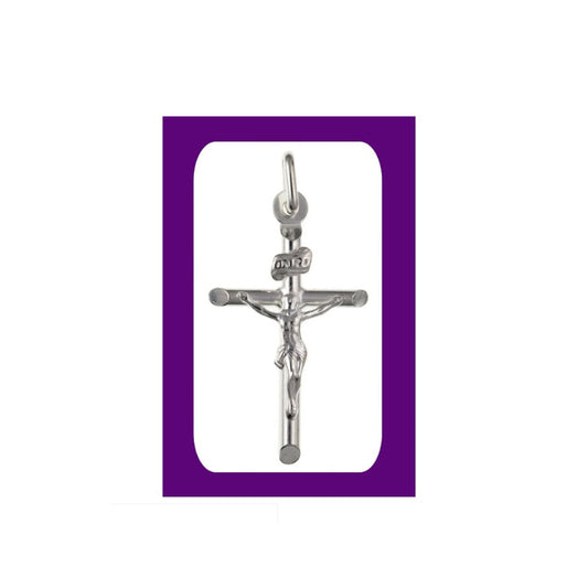 Silver Crucifix Pendant Sterling Silver 925 Stamp All Chain Lengths