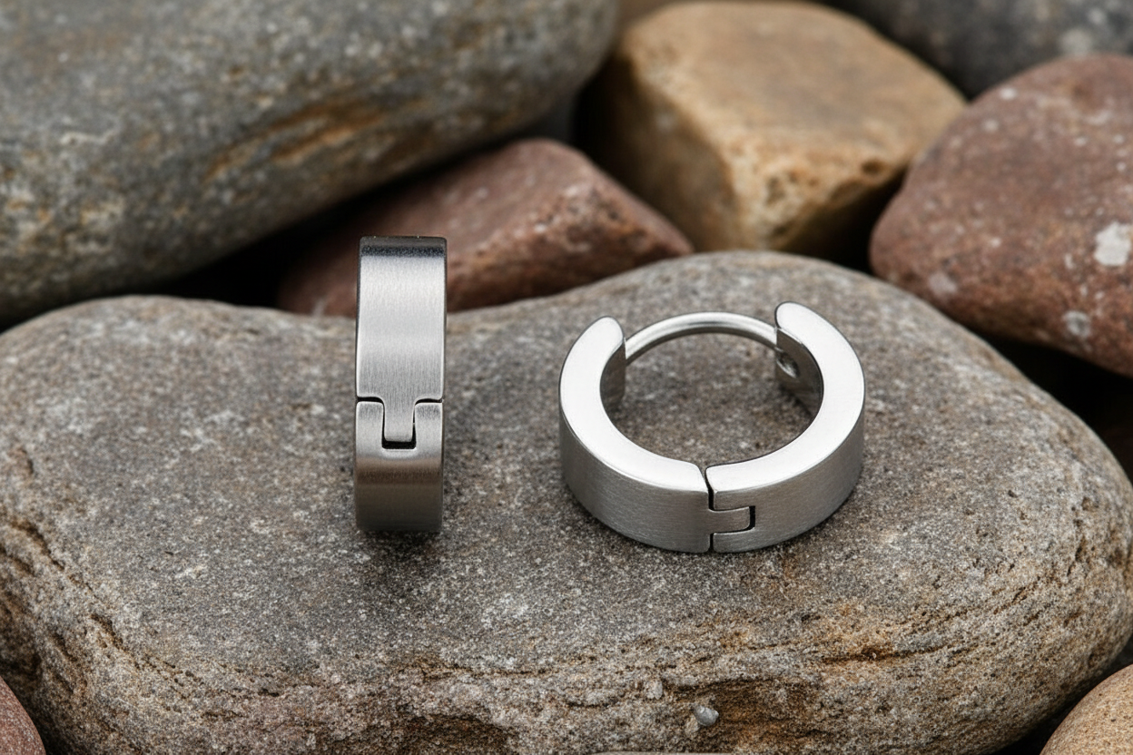 Fred Bennett Textured Huggie Hoop Earrings E2938