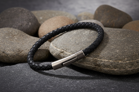 Fred Bennett Woven Suede Bracelet 21.5cm B5138