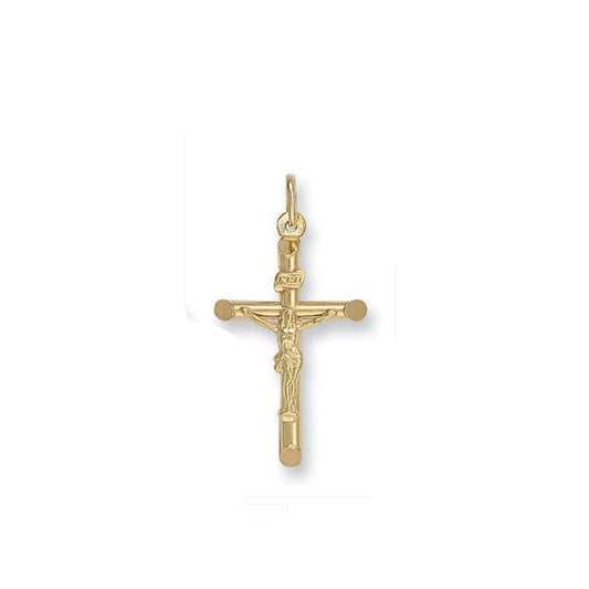 Gold Crucifix Pendant Gold Crucifix Necklace Yellow Gold Cross Crucifix