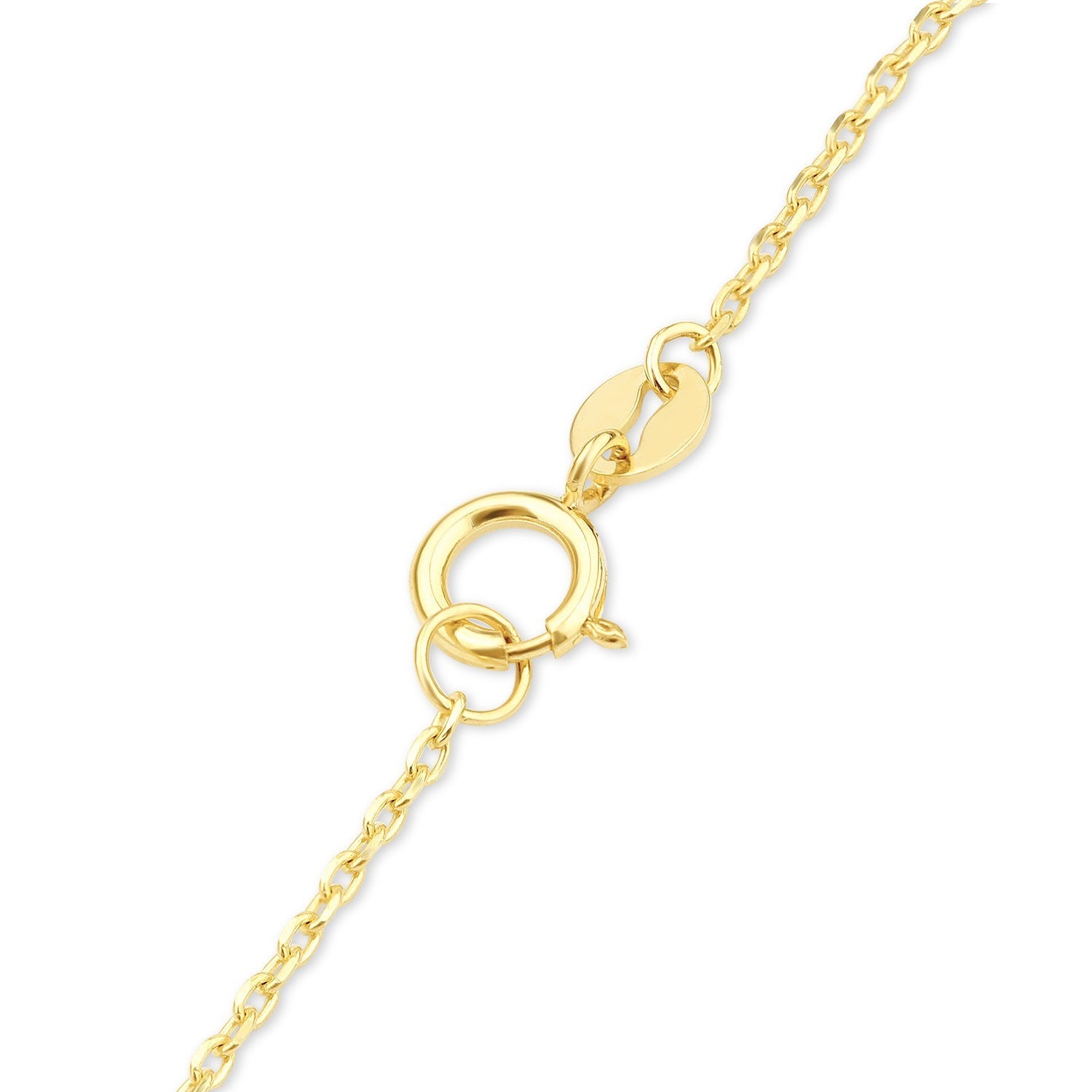 Ladies 9ct Yellow Gold Open Heart Station Bracelet with secure clasp and elegant design