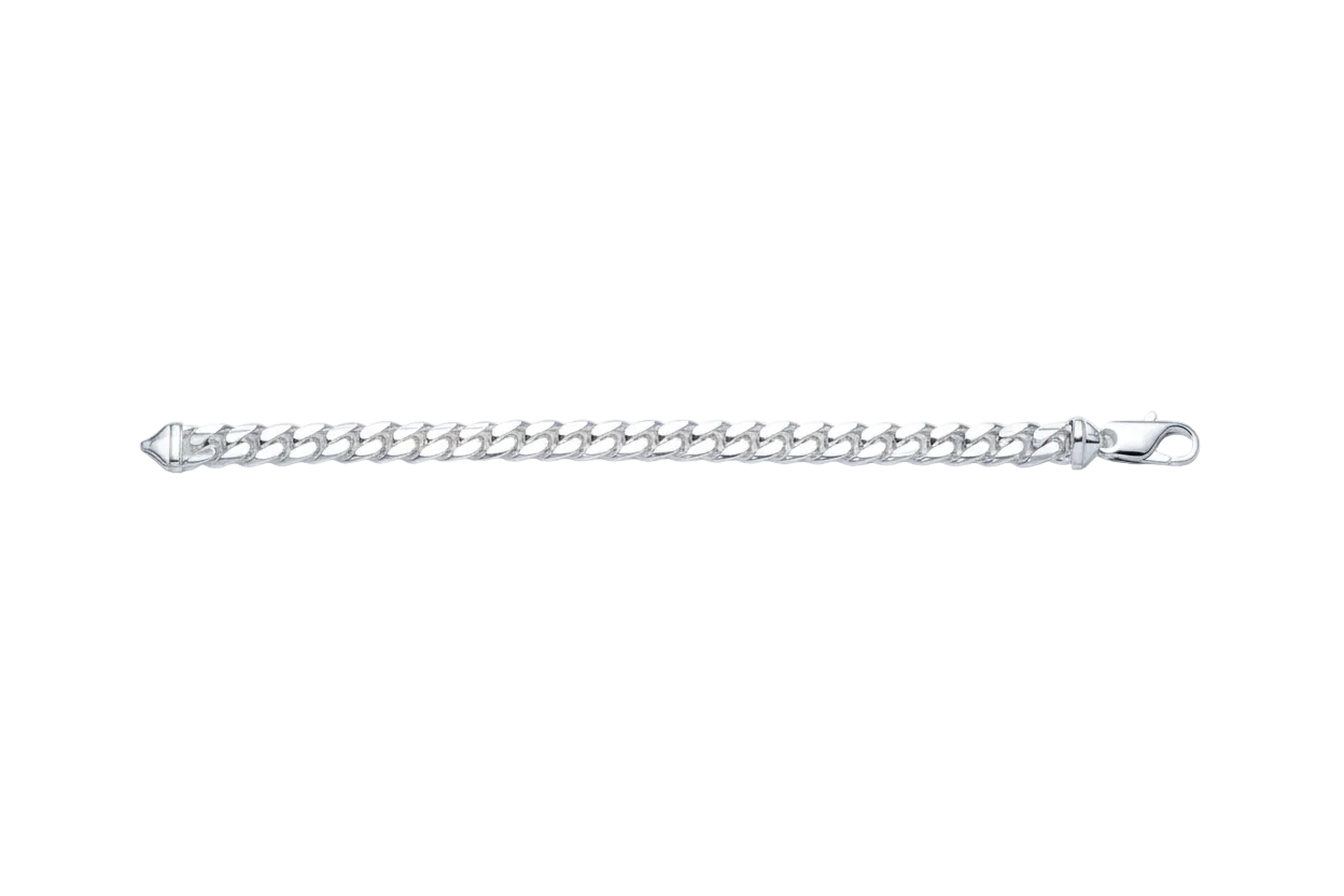 Sterling Silver Curb Bracelet Solid Gents Mens Very Heavy Hallmarked 45g