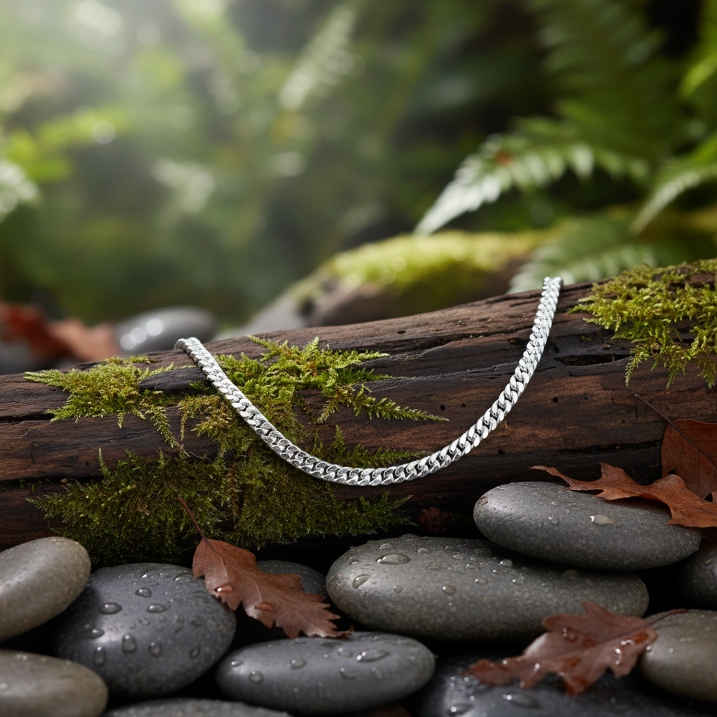 Sterling Silver Dome Curb Bracelet Men's Gents Solid  Chain Hallmarked